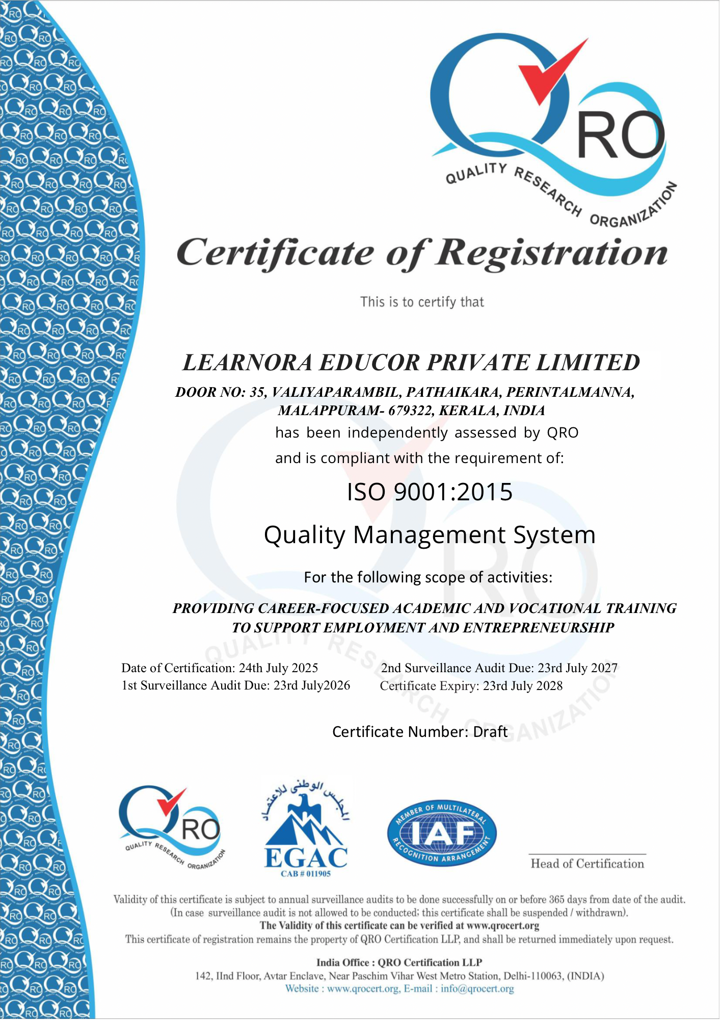 Certificate 1